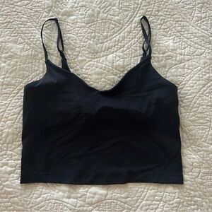 Lululemon Align cropped cami tank top in black size 6